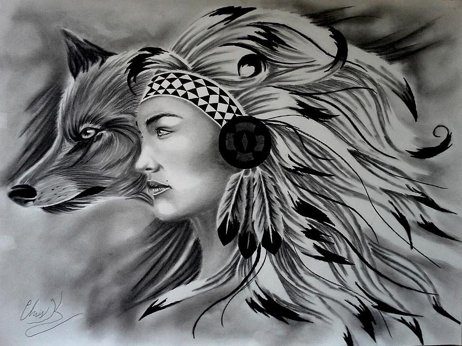 Black And White Drawing - Origins by Christopher Kyle