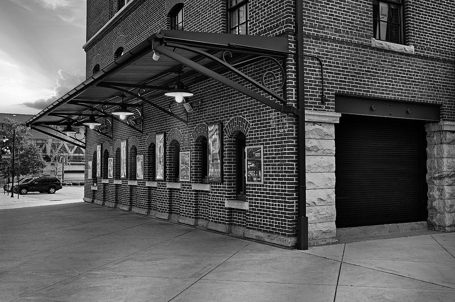 Oriole Park Box Office BW Photograph by Susan Candelario