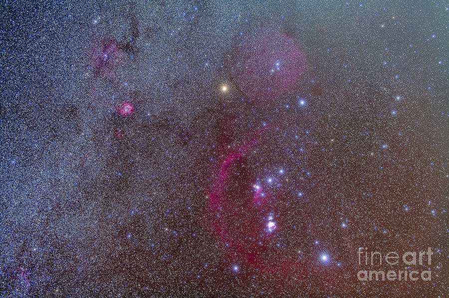 Orion And Monoceros Region Photograph by Alan Dyer