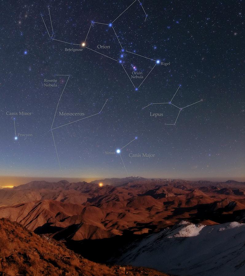 Orion And Sirius Over Iran Photograph By Babak Tafreshi Science Photo 