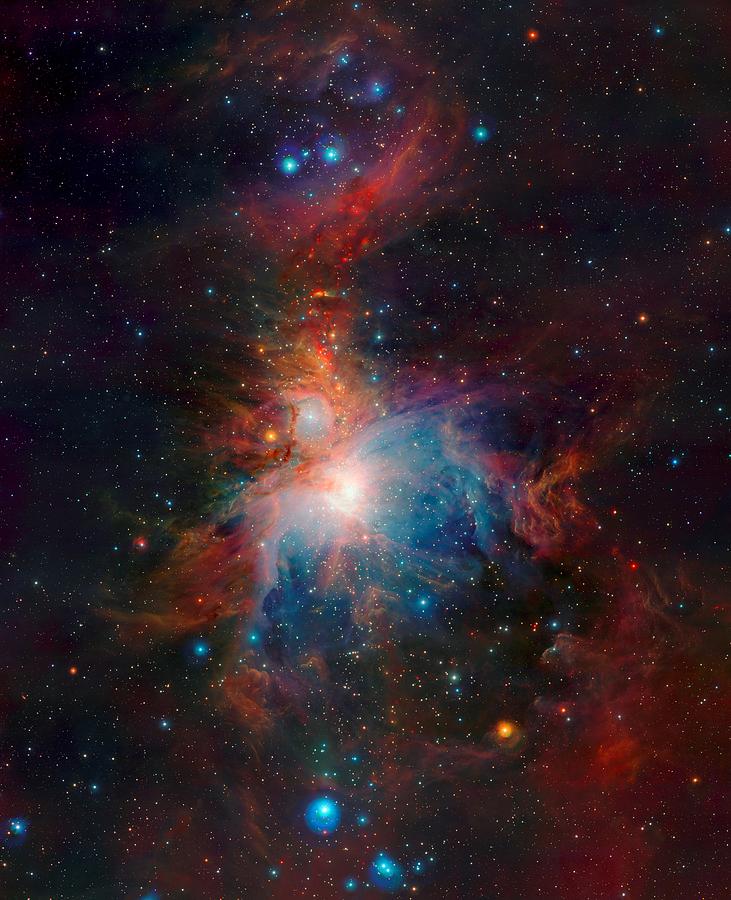 Orion Nebula from VISTA Telescope ESO in Chile Photograph by L Brown