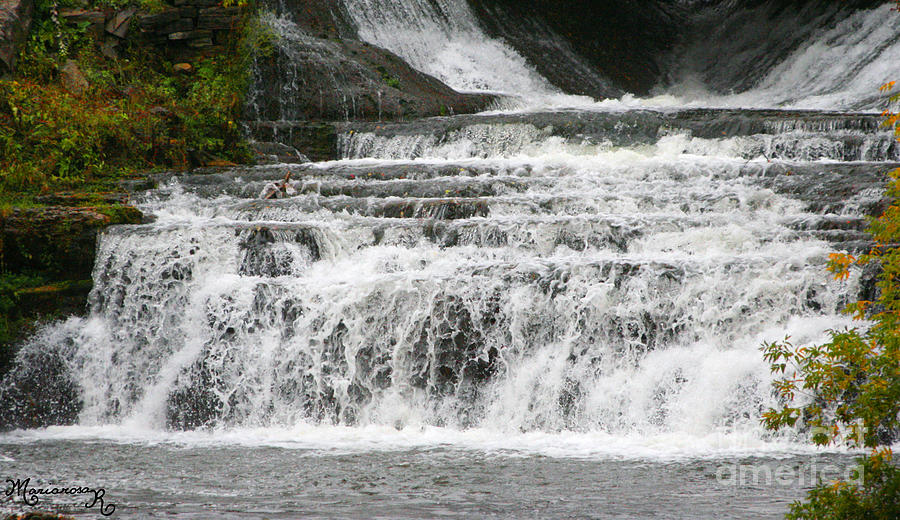 Waterfall Photograph - Oriskany Falls by Mariarosa Rockefeller