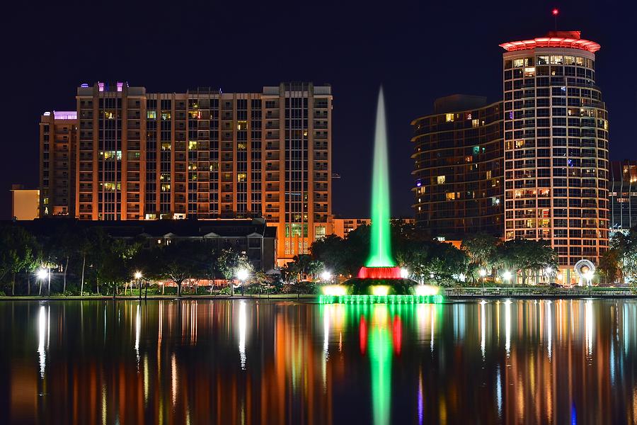Orlando at Night Photograph by Frozen in Time Fine Art Photography
