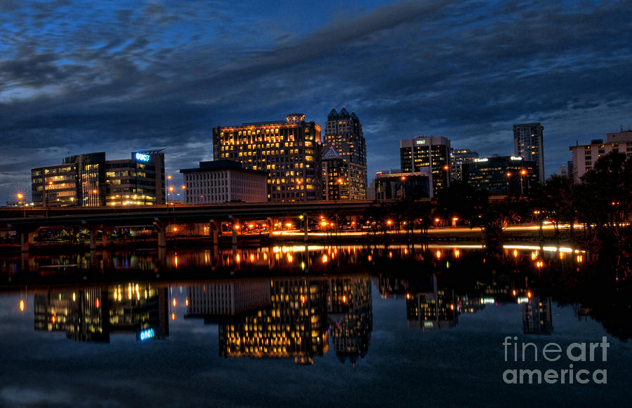 Orlando Florida Skyline Photograph by Bill Bachmann Orlando Florida Skyline Photograph by Bill Bachmann