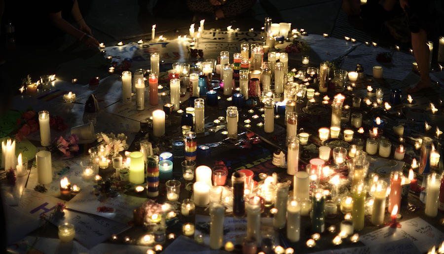 Orlando Massacre Vigil in Philadelphia, Pennsylvania Photograph by BasSlabbers