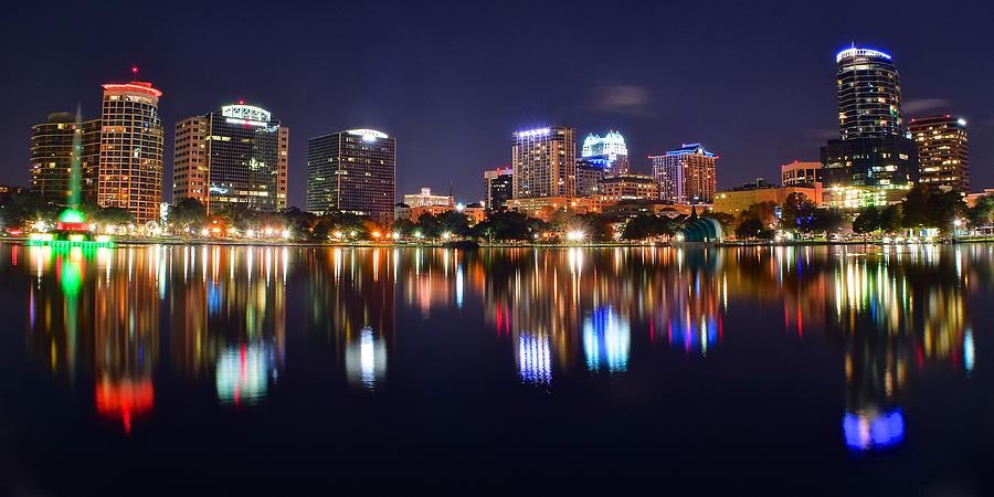 Orlando Photograph - Orlando Panoramic View by Frozen in Time Fine Art Photography