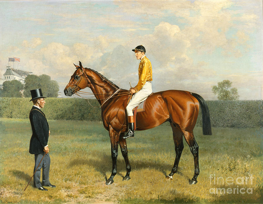 Emil Adam Painting - Ormonde Winner of the 1886 Derby by Emil Adam
