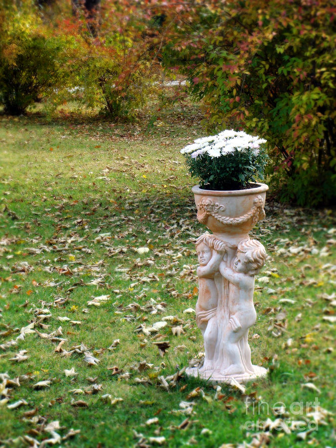 Vase Pyrography - Ornamental Statue Vase by Ioana Ciurariu