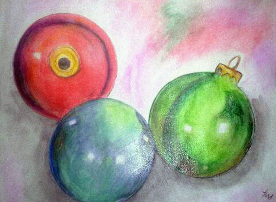 Ornaments Painting by Loretta Nash