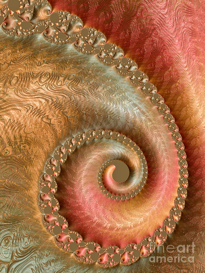 Abstract Digital Art - Ornate Swirl by Heidi Smith