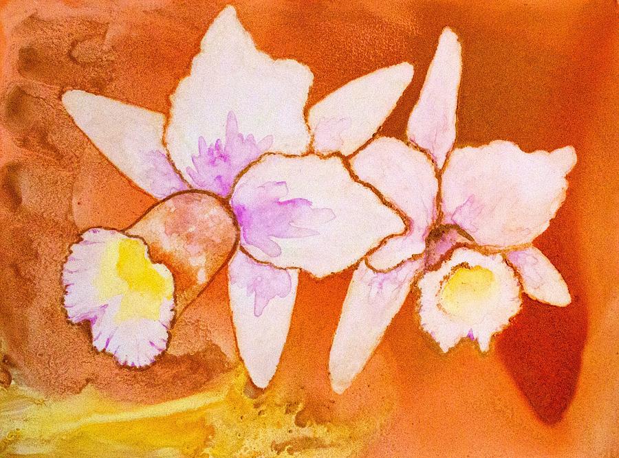 Oro Orchids Painting by Patricia Beebe