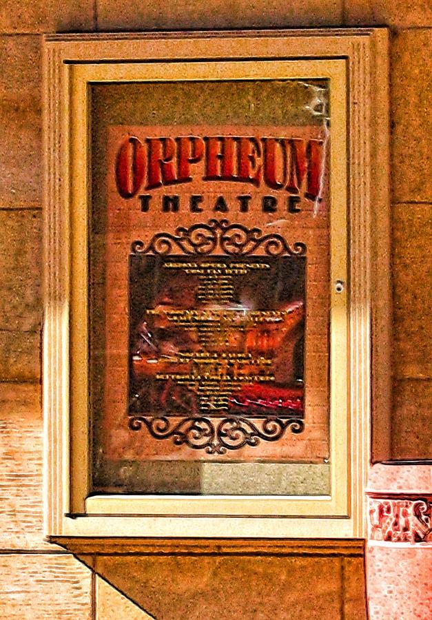 Orpheum Theater Phoenix Playbill Digital Art by Doug Morgan