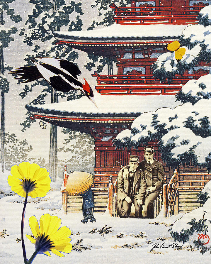 Orson and Edmund Honeymoon in Japan Digital Art by John Vincent Palozzi