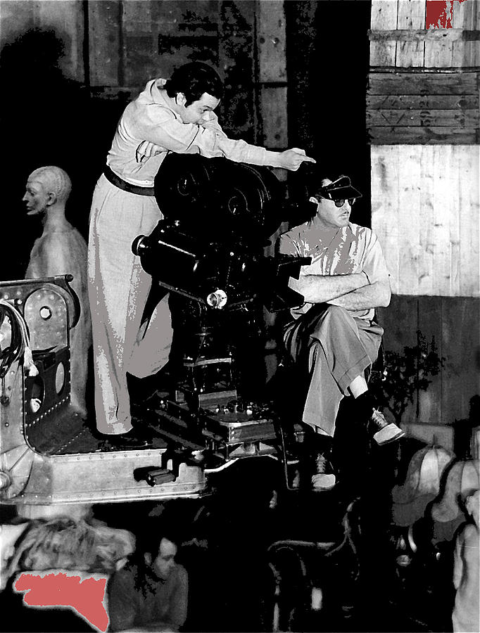 Orson Welles and cinematographer Gregg Toland Citizen Kane set 1940-2014 Photograph by David Lee Guss