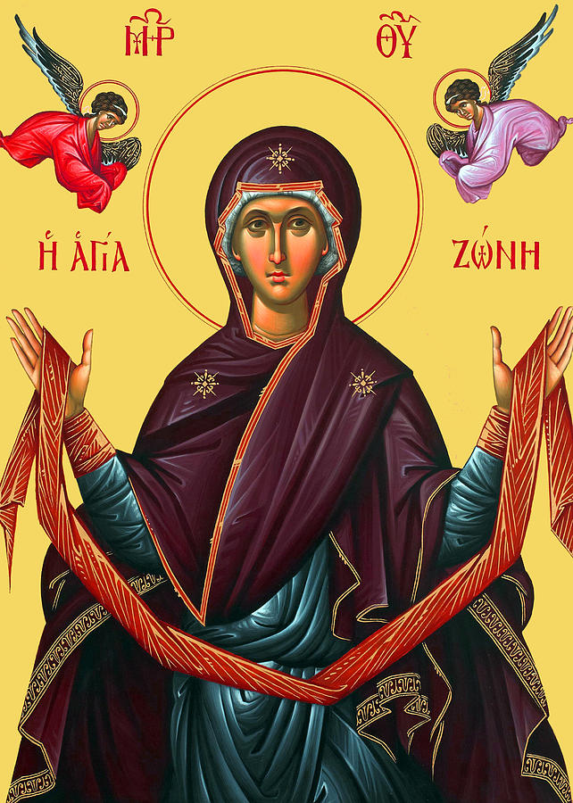Orthodox Photograph - Orthodox Icon of Mary by Munir Alawi
