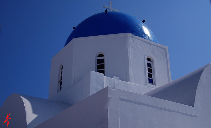 Orthodox Santorini Church Greece Photograph by Colette V Hera Guggenheim