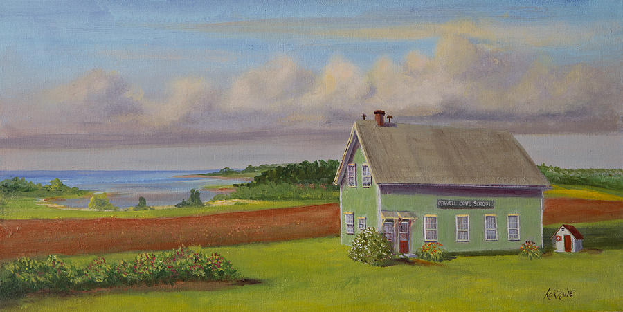 Summer Painting - Orwell Cove School by Lorraine Vatcher
