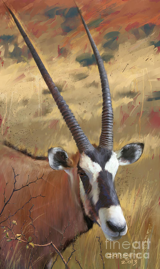 Wildlife Painting - Oryx by Robert Corsetti