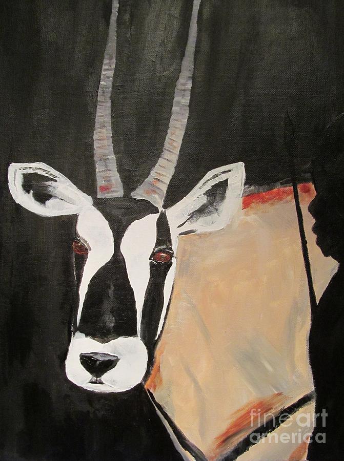 Oryx Painting by Susan Voidets