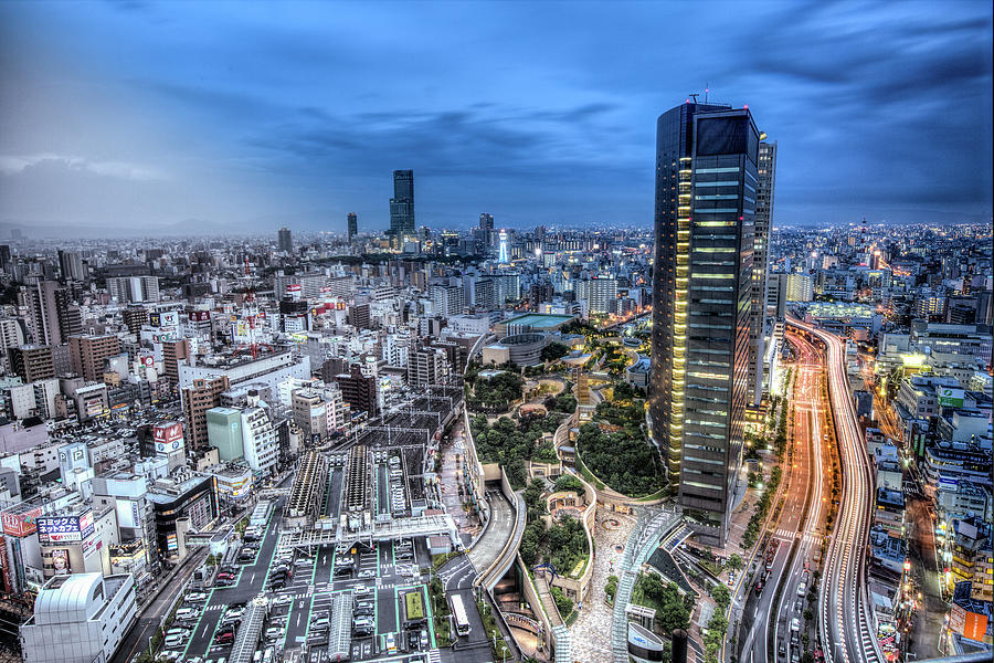 Osaka From Swissotel Photograph by Paul Cowell Photography Osaka From Swissotel Photograph by Paul Cowell Photography