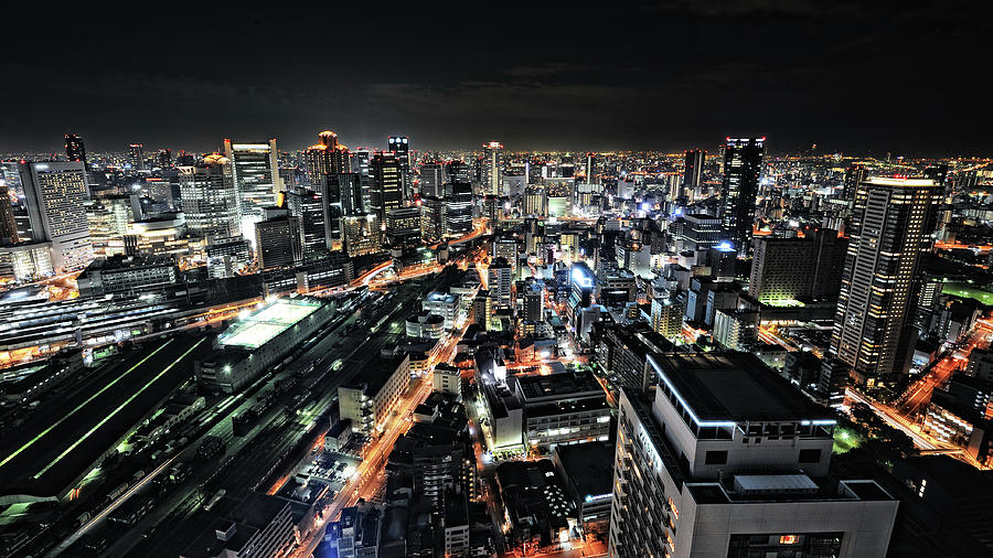 Osaka Night View Photograph by Hiroaki Koga - Fine Art America