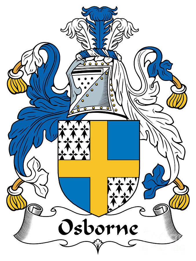 Osborne Coat of Arms Irish Digital Art by Heraldry