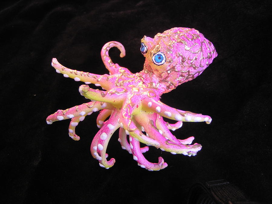 Oscar the Octopus Mixed Media by Dan Townsend