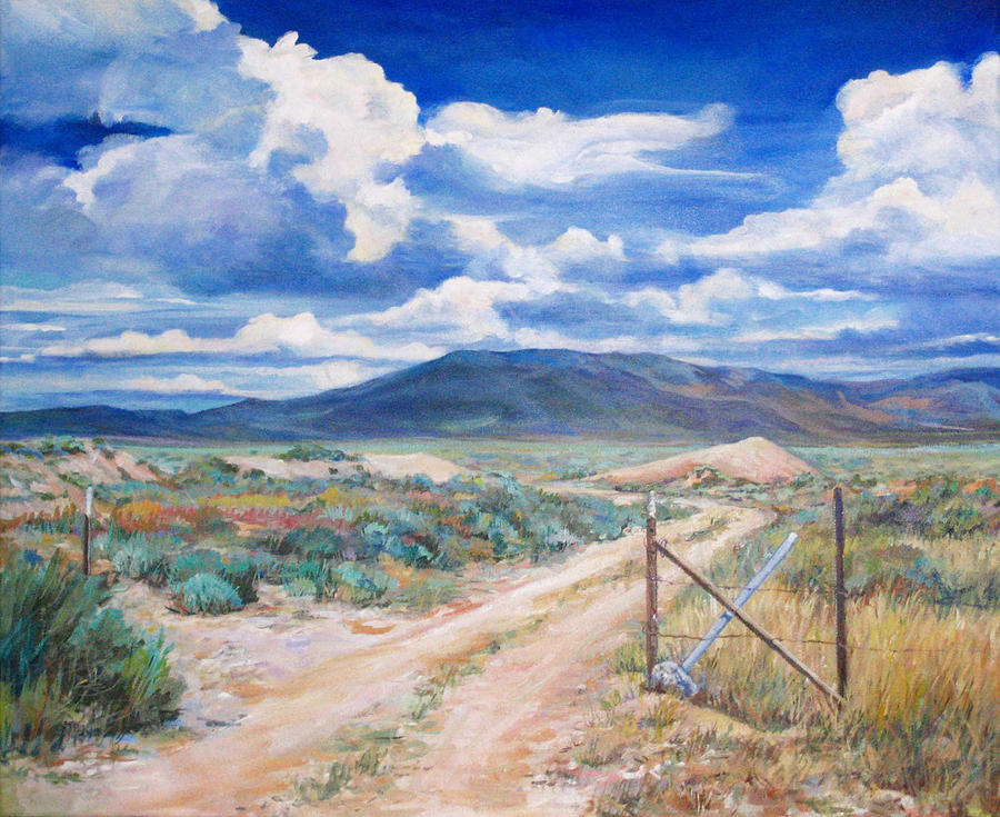 Osceola Nevada Ghost Town Painting by Donna Tucker