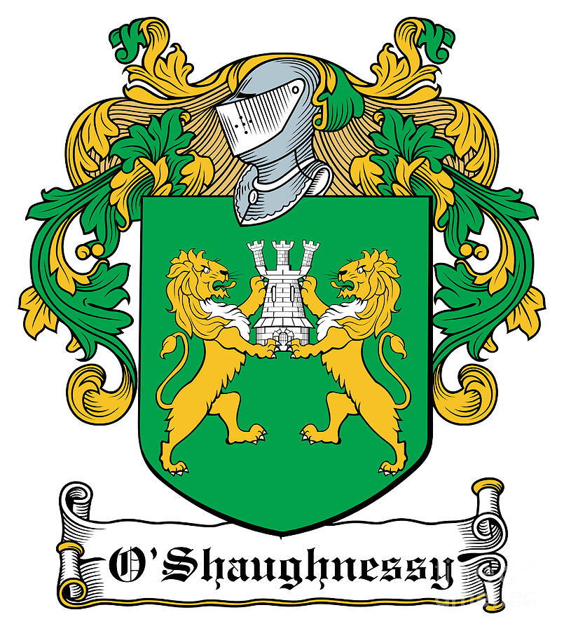 Oshaughnessy Coat Of Arms Irish Digital Art By Heraldry