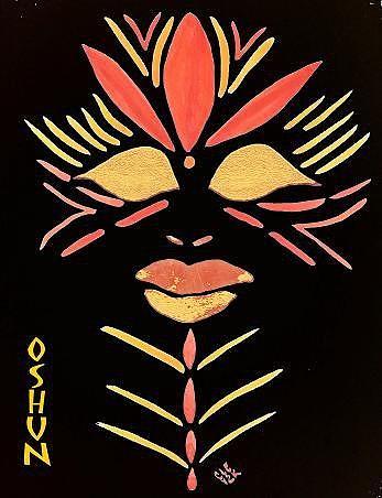 Oshun Painting by Cleaster Cotton