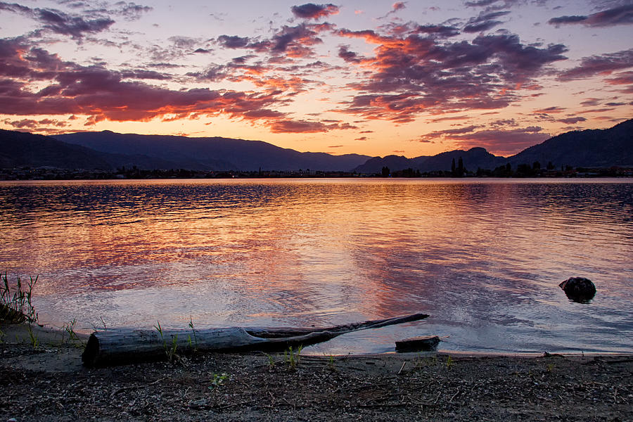 Osoyoos Lake Evening Photograph by Allan Van Gasbeck