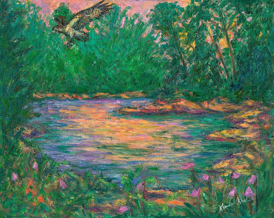 Osprey Evening Painting by Kendall Kessler