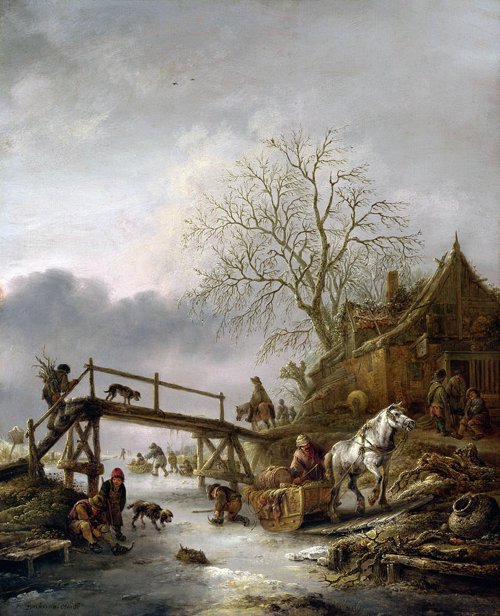 Ostade A Winter Scene Painting by Granger