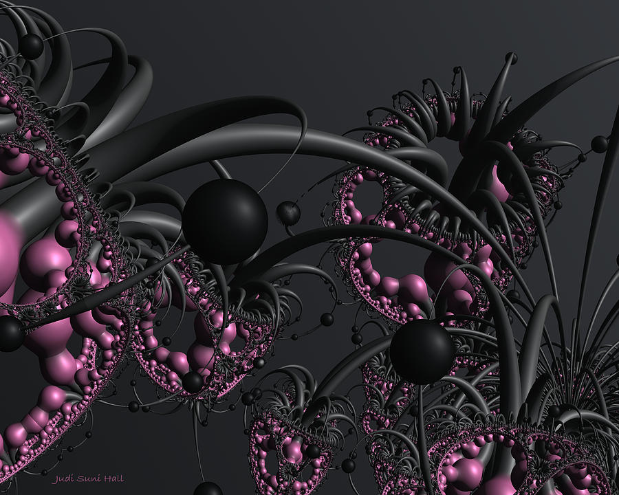 3d Fractal Digital Art - Other Garden 2 a 3D Fractal by Judi Suni Hall