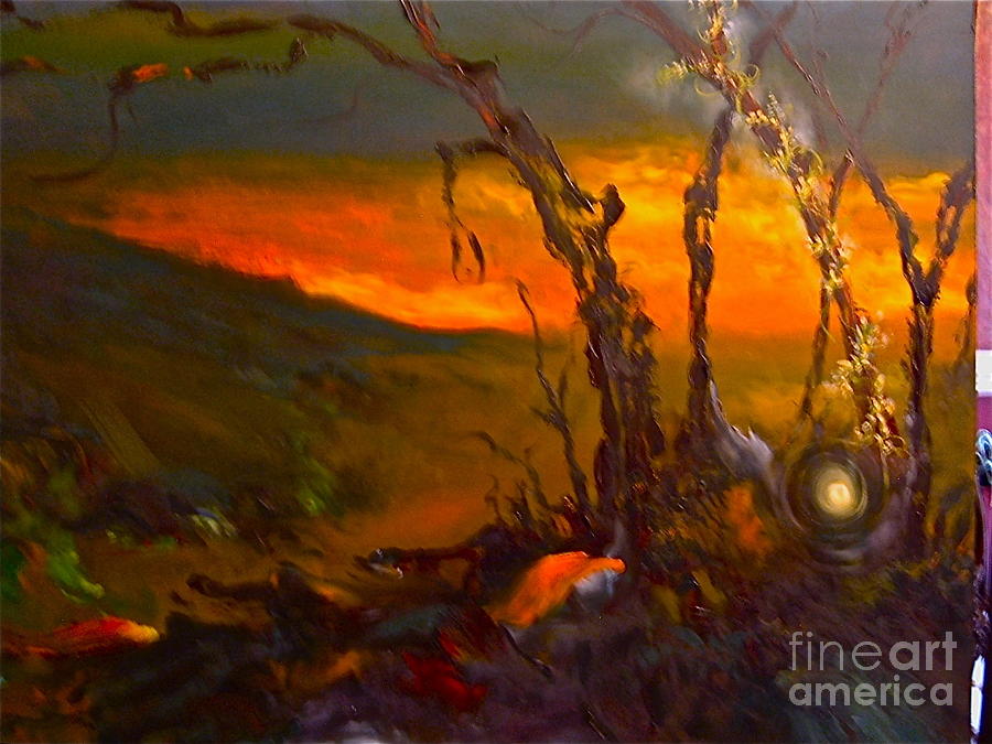 Sunset Painting - Otis by Michelle Dommer