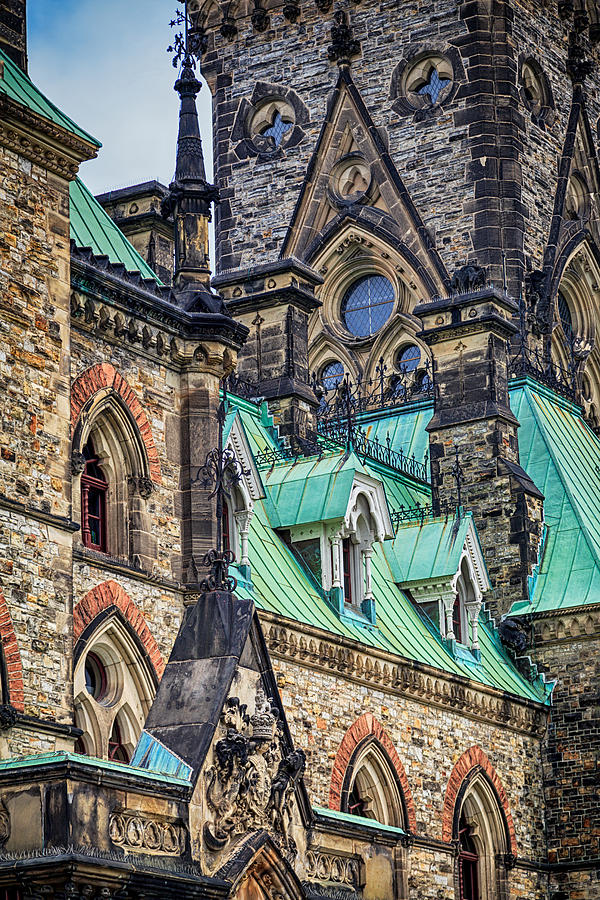 Ottawa Parliament Hill East Wing detail Photograph by Levin Rodriguez