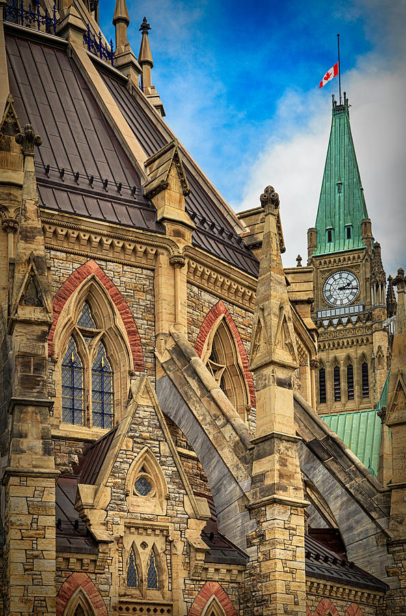 Ottawa Parliament Peace Tower Photograph by Levin Rodriguez