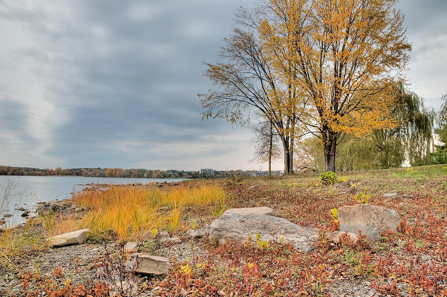 Ottawa River in the Fall. Between Champlain Bridge and Remic Rapids. Photograph by Rob Huntley