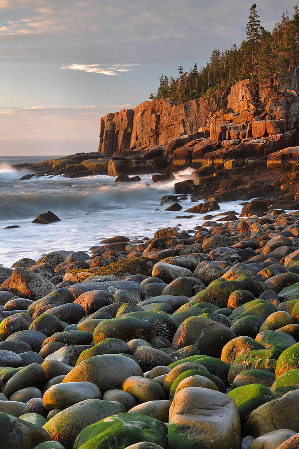 Sunrise Photograph - Otter Cliffs At Sunrise by Stephen Vecchiotti Sunrise Photograph - Otter Cliffs At Sunrise by Stephen Vecchiotti