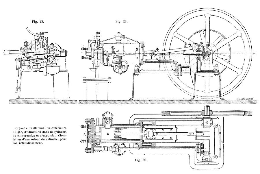 Otto Gas Engine Photograph by Science Photo Library