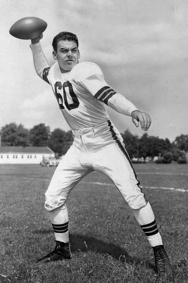 Football Photograph - Otto Graham NFL Legend Poster by Gianfranco Weiss