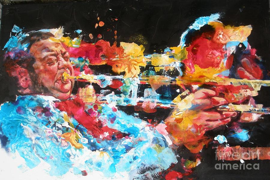 Jazz Painting - Ottolini by Massimo Chioccia