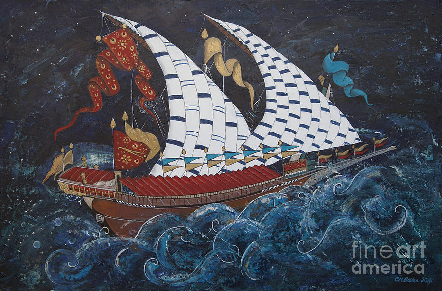 Ottoman Seas Painting by Carol Bostan