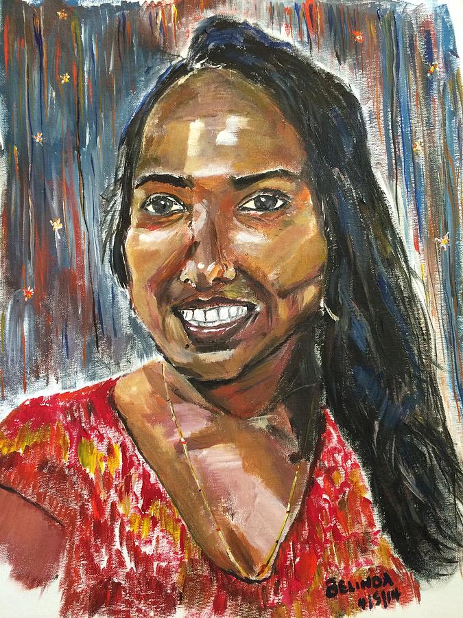 Our Beautiful Nimali Painting by Belinda Low