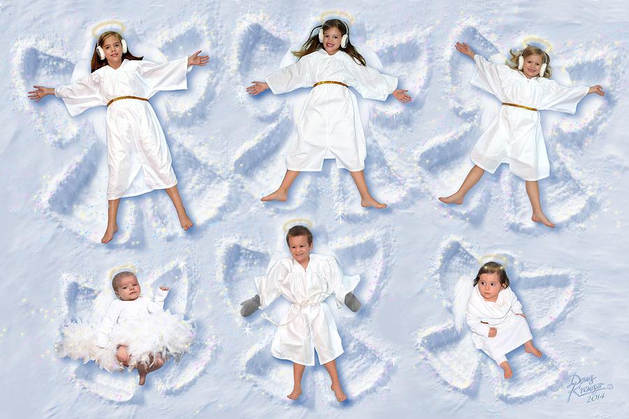 Our Christmas Snow Angels Photograph