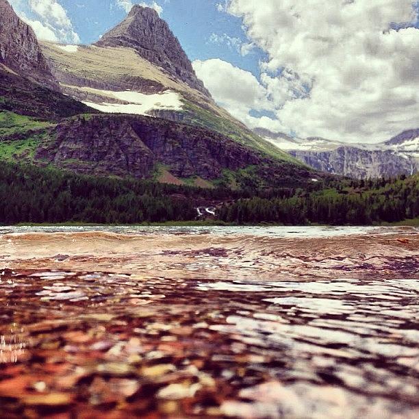 Mountain Photograph - Our First Day In Glacier National Park by David John Weihs