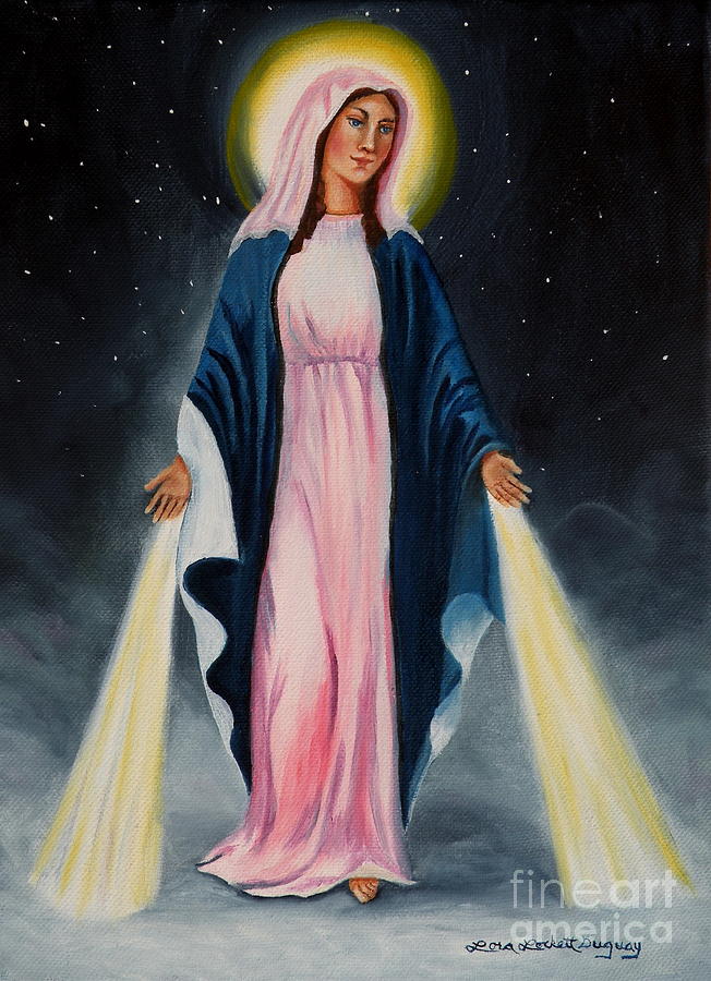 Our Lady Of Grace Painting - Our Lady of Grace II by Lora Duguay