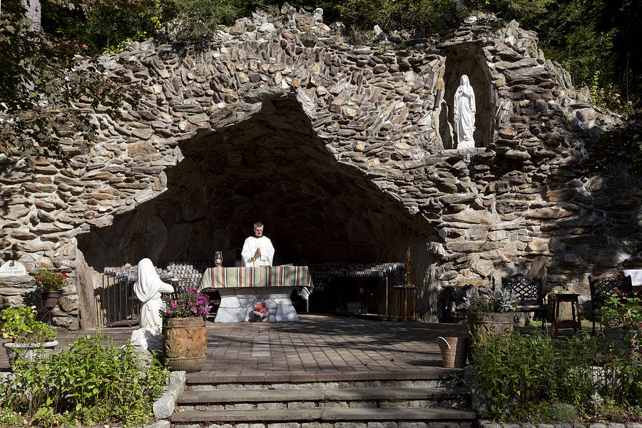 Our Lady of Lourdes' Shrine in Litchfieldl Photograph by Carol M ...