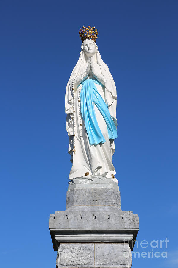 Our Lady of Lourdes Statue 2 Photograph by Carol Groenen