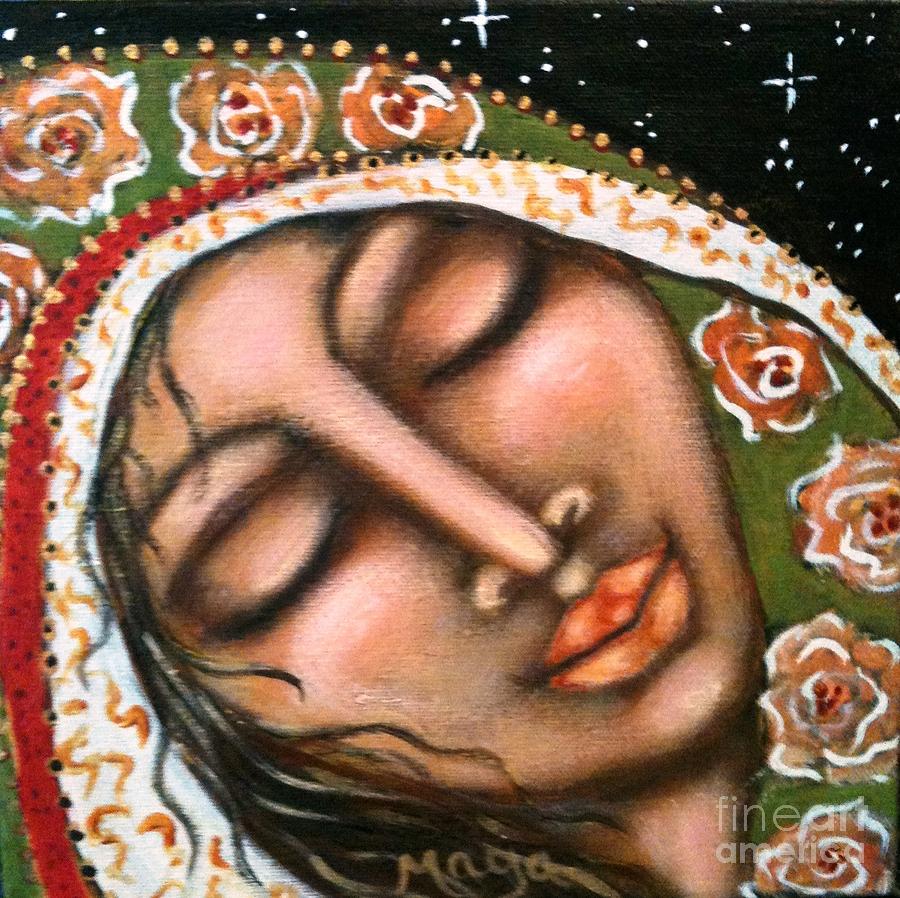 Our Lady of Peace Painting by Maya Telford